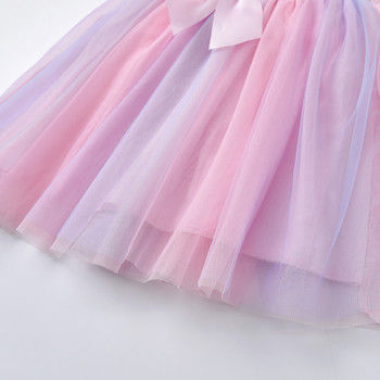 DXTON Πριγκίπισσα Φορέματα Αμάνικα Καλοκαιρινά Παιδικά Φόρεμα Κομψό Παιδικό Φόρεμα με Φιόγκο Κοριτσίστικα Ρούχα Γενεθλίων