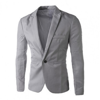 Fashion Blazers Ανδρικό κοστούμι Business Blazer Jacket Casual σακάκι με ένα κουμπί Ανδρικό μακρυμάνικο μπουφάν Άνοιξη Καλοκαίρι