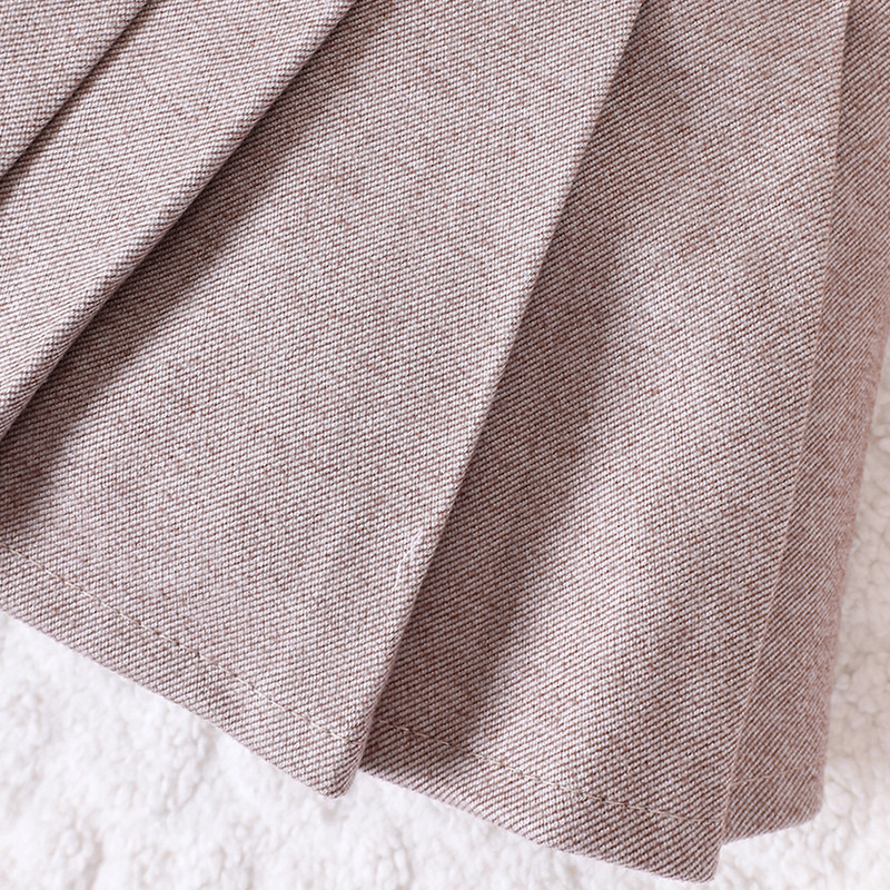 Tüdrukute sügis-talvine uus villane poolseelik lühike seelik