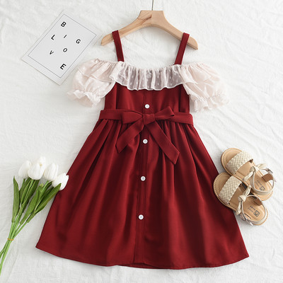 Bear Leader Djevojčice Cvjetne haljine 2023 Nova moda slatki dječji cvjetovi Korzet Vestidos bez rukava Dječja odjeća 3-8 godina