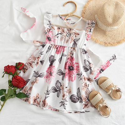 Bear Leader Djevojčice Cvjetne haljine 2023 Nova moda slatki dječji cvjetovi Korzet Vestidos bez rukava Dječja odjeća 3-8 godina