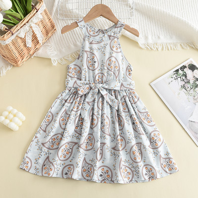 Bear Leader Djevojčice Cvjetne haljine 2023 Nova moda slatki dječji cvjetovi Korzet Vestidos bez rukava Dječja odjeća 3-8 godina