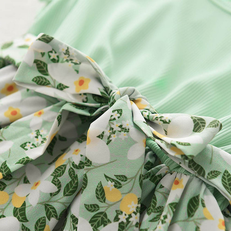 Bear Leader Djevojčice Cvjetne haljine 2023 Nova moda slatki dječji cvjetovi Korzet Vestidos bez rukava Dječja odjeća 3-8 godina