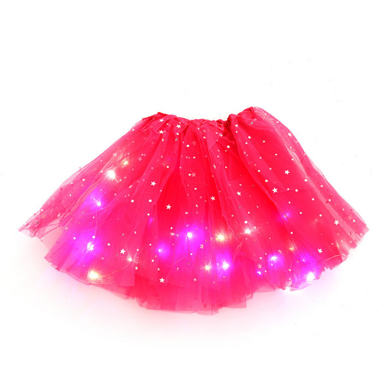 LED helendav valgus Lastele Tüdrukutele Printsess Tutu Seelikud Laste Riidest Pulmapidu Tantsimine Miniseelik Kostüüm Cosplay Led Riietus
