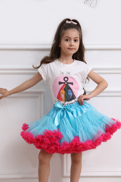 Dječja jednobojna paperjasta dječja tutu suknja Dječja baletna dječja podsuknja Suknje za djevojčice Princess Tulle Party Plesna haljina za djevojčice