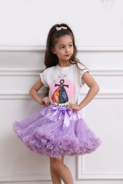 Dječja jednobojna paperjasta dječja tutu suknja Dječja baletna dječja podsuknja Suknje za djevojčice Princess Tulle Party Plesna haljina za djevojčice