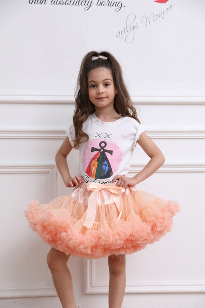 Dječja jednobojna paperjasta dječja tutu suknja Dječja baletna dječja podsuknja Suknje za djevojčice Princess Tulle Party Plesna haljina za djevojčice