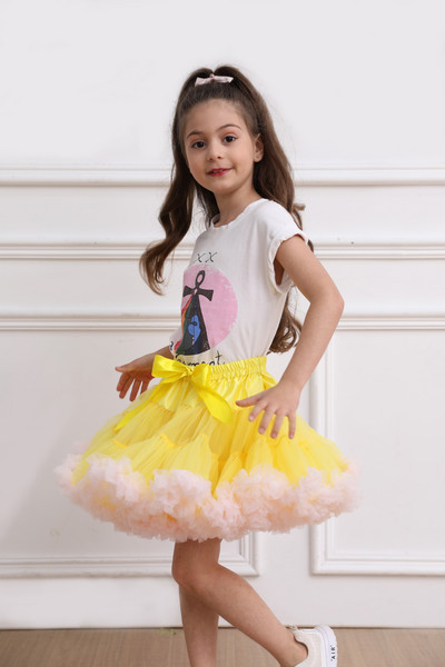 Dječja jednobojna paperjasta dječja tutu suknja Dječja baletna dječja podsuknja Suknje za djevojčice Princess Tulle Party Plesna haljina za djevojčice