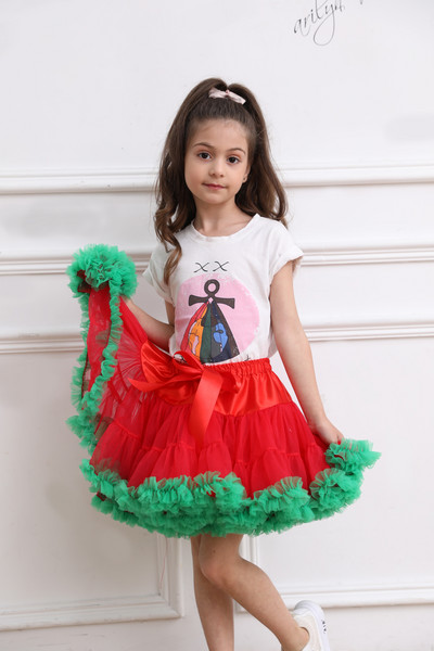 Dječja jednobojna paperjasta dječja tutu suknja Dječja baletna dječja podsuknja Suknje za djevojčice Princess Tulle Party Plesna haljina za djevojčice