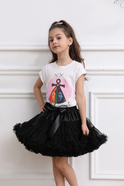 Dječja jednobojna paperjasta dječja tutu suknja Dječja baletna dječja podsuknja Suknje za djevojčice Princess Tulle Party Plesna haljina za djevojčice