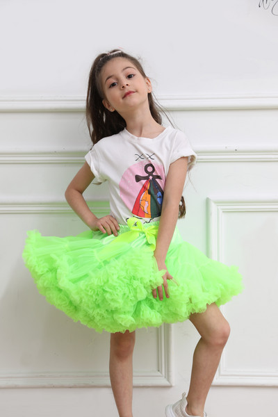 Dječja jednobojna paperjasta dječja tutu suknja Dječja baletna dječja podsuknja Suknje za djevojčice Princess Tulle Party Plesna haljina za djevojčice