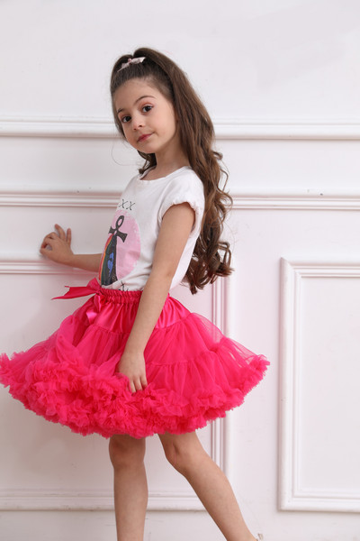 Dječja jednobojna paperjasta dječja tutu suknja Dječja baletna dječja podsuknja Suknje za djevojčice Princess Tulle Party Plesna haljina za djevojčice