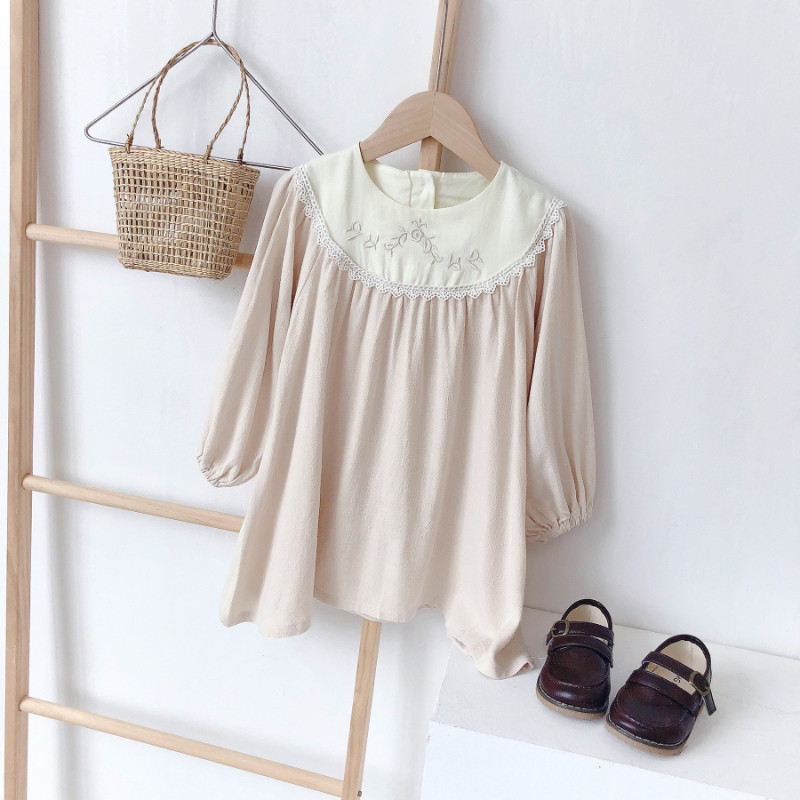 Haljina za djevojčice Korejska modna odjeća za djevojčice Bebe Kids Todder Chipkasta princeza haljina za zabavu Haljine dugih rukava Ležerne haljine za djevojčice