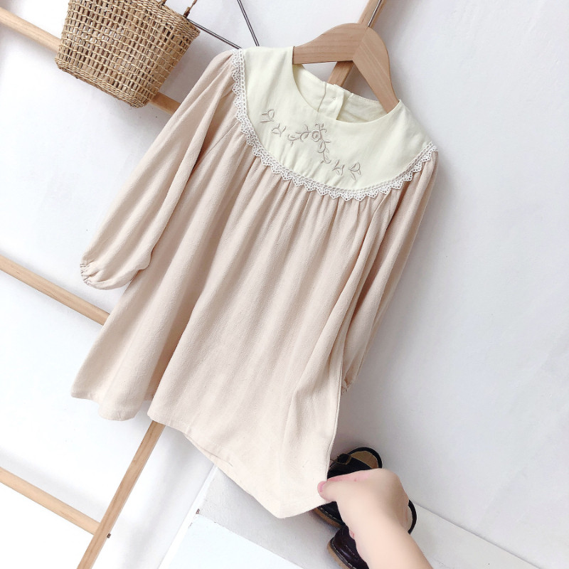 Haljina za djevojčice Korejska modna odjeća za djevojčice Bebe Kids Todder Chipkasta princeza haljina za zabavu Haljine dugih rukava Ležerne haljine za djevojčice