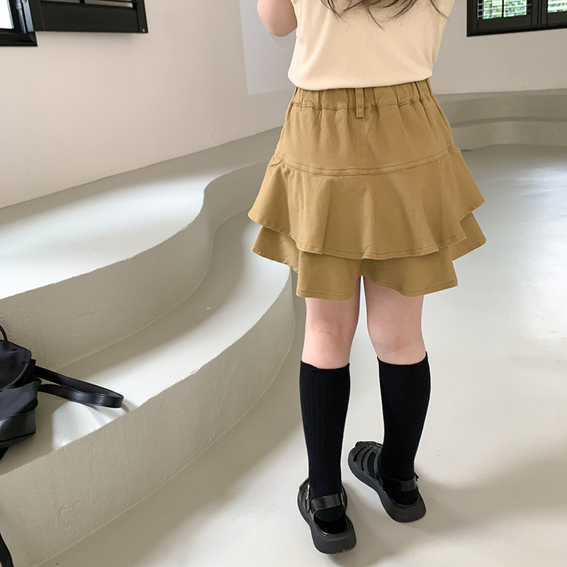 Vasaros madingi klostuoti sijonai mergaitems 2-8 metu vaikams kelnaites