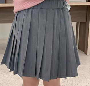 Jesenska moda preppy stila sive plisirane suknje za djevojčice odijelo fabri suknja za sve