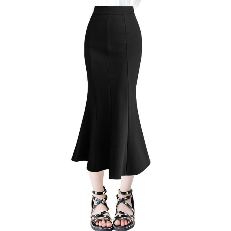 Παιδικά κορίτσια Μαύρες φούστες Fishtail 2023 Νέα άφιξη Εφηβικά κορίτσια Γλυκιές φούστες γοργόνας Πριγκίπισσα Ρούχα χορού Άνοιξη φθινοπωρινή φούστα