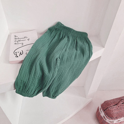 Armsad tüdrukud, puuvillased linased püksid, beebid, lapsed, vabad haaremipüksid, kevadsuvi, hingavad püksid, tüdrukud, lasteriided