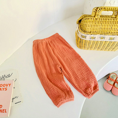 Armsad tüdrukud, puuvillased linased püksid, beebid, lapsed, vabad haaremipüksid, kevadsuvi, hingavad püksid, tüdrukud, lasteriided