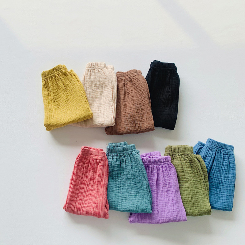 Armsad tüdrukud, puuvillased linased püksid, beebid, lapsed, vabad haaremipüksid, kevadsuvi, hingavad püksid, tüdrukud, lasteriided
