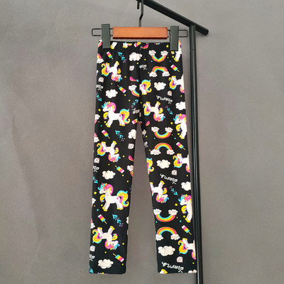 Jambiere pentru fete, pantaloni elastici cu imprimeu flori pentru copii, fete, subțiri, îmbrăcăminte pentru fete, 2-11 ani.