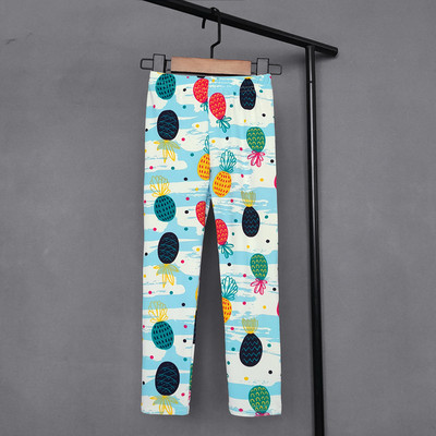 Jambiere pentru fete, pantaloni elastici cu imprimeu flori pentru copii, fete, subțiri, îmbrăcăminte pentru fete, 2-11 ani.