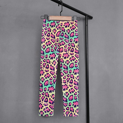 Jambiere pentru fete, pantaloni elastici cu imprimeu flori pentru copii, fete, subțiri, îmbrăcăminte pentru fete, 2-11 ani.