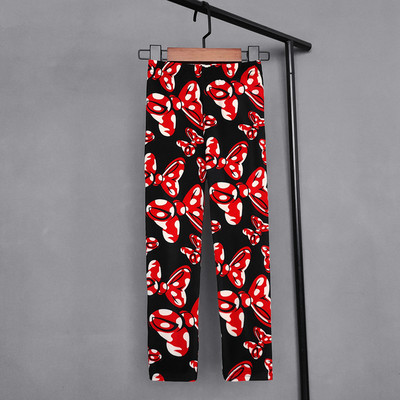 Jambiere pentru fete, pantaloni elastici cu imprimeu flori pentru copii, fete, subțiri, îmbrăcăminte pentru fete, 2-11 ani.