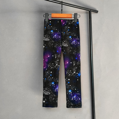 Jambiere pentru fete, pantaloni elastici cu imprimeu flori pentru copii, fete, subțiri, îmbrăcăminte pentru fete, 2-11 ani.