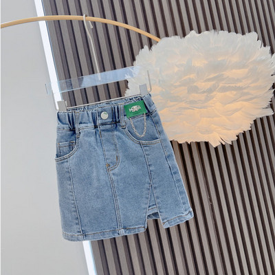 Παιδικές κοριτσίστικες τζιν φούστες 2023 Νέα άφιξη Παιδικές casual μπλε τζιν φούστες Κορεάτικου στυλ Εφηβικές φούστες βαμβακερές