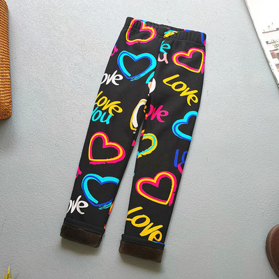 Dječja odjeća jesen zima plus baršunaste tajice za djevojčice debele tople hlače s printom cvijeća korejske uske hlače za djevojčice dječje