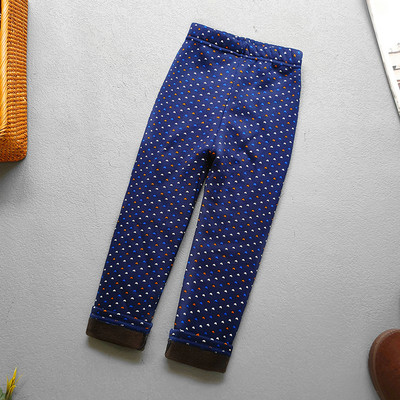 Dječja odjeća jesen zima plus baršunaste tajice za djevojčice debele tople hlače s printom cvijeća korejske uske hlače za djevojčice dječje