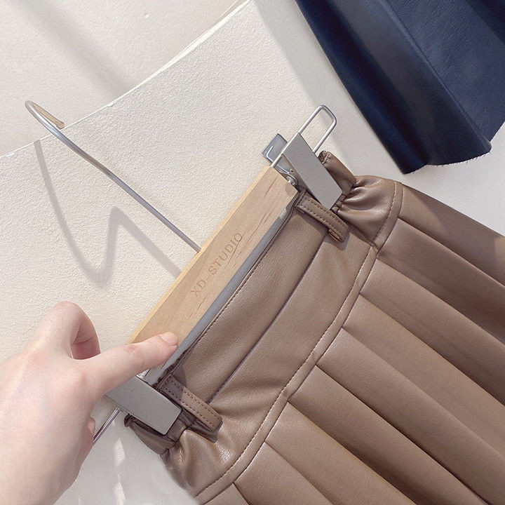 Plisirane suknje za djecu, djevojčice, dječje jesenske i zimske ležerne suknje od PU kože, nove 2022., crne kožne suknje za tinejdžerice u stilu kave