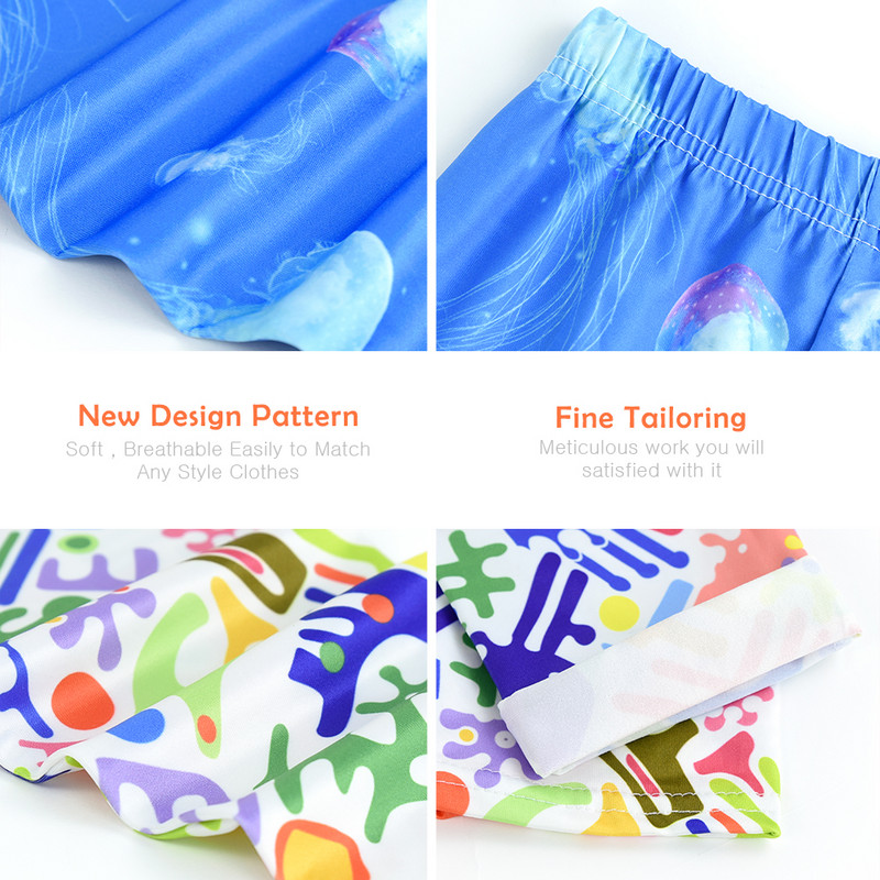 Tüdrukute säärised õues reisimiseks Riided Tüdrukute püksid Tudengite vabaajarõivad Kohandatav stiilne arvutiprintimine 4-13 aastaks