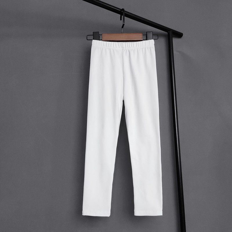 Lastele ühevärvilised püksid Tüdrukutele Venivad kõhnad Retuusid Kevadsuvi Pehmed õhukesed püksid Lastepüksid Tüdruk ja poisid