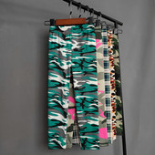 Tüdrukute säärised Kevadsuvi Kamuflaažiprint Püksid Lapsed Õhukesed Hingavad Liibuvad Püksid Laste Elastsus Ruudulised Retuusid