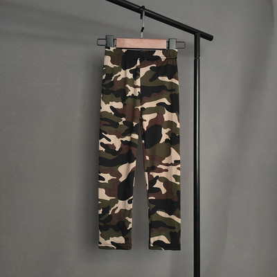 Tüdrukute säärised Kevadsuvi Kamuflaažiprint Püksid Lapsed Õhukesed Hingavad Liibuvad Püksid Laste Elastsus Ruudulised Retuusid