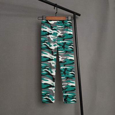 Tüdrukute säärised Kevadsuvi Kamuflaažiprint Püksid Lapsed Õhukesed Hingavad Liibuvad Püksid Laste Elastsus Ruudulised Retuusid