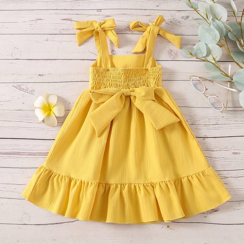 ma&baby 1-6Y Dječja haljina za djevojčice Vintage izdubljena mašna s volanima A kroja haljine za djevojčice Ljetna dječja blagdanska odjeća D01