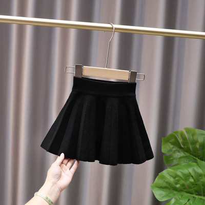 Lastele tüdrukutele kootud seelikud Sügistalvised plisseeritud seelikud 2022 Uued lasteprintsessi kooliseelikud teismeliste tüdrukute puuvillased seelikud