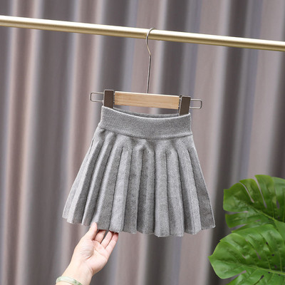 Lastele tüdrukutele kootud seelikud Sügistalvised plisseeritud seelikud 2022 Uued lasteprintsessi kooliseelikud teismeliste tüdrukute puuvillased seelikud