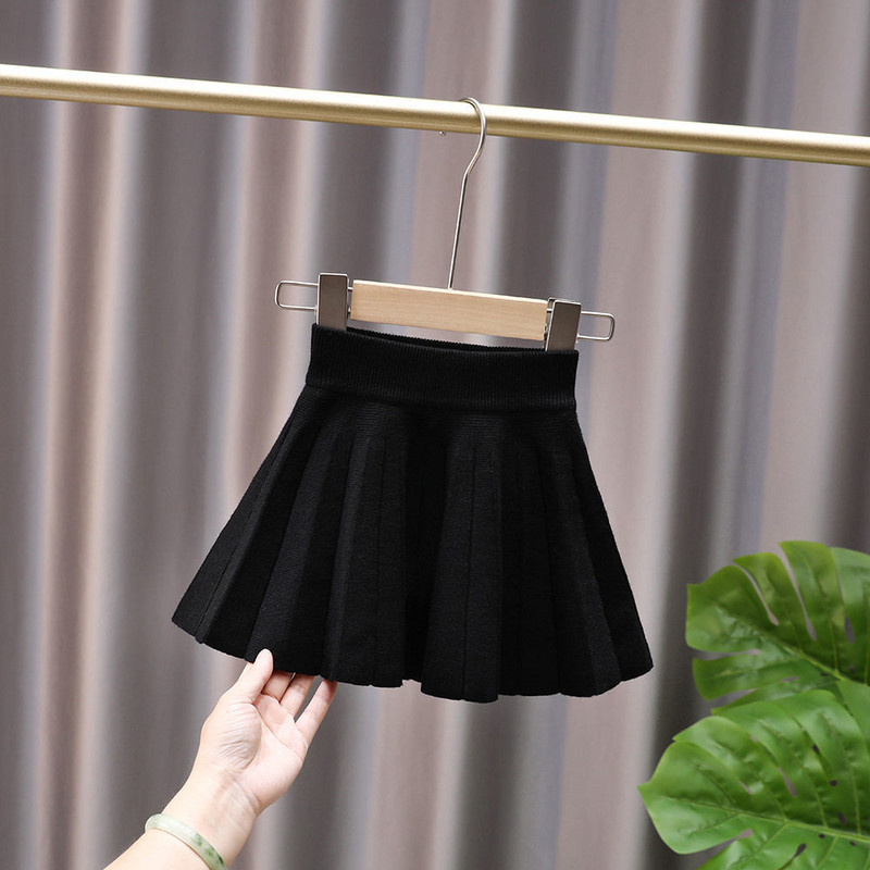 Lastele tüdrukutele kootud seelikud Sügistalvised plisseeritud seelikud 2022 Uued lasteprintsessi kooliseelikud teismeliste tüdrukute puuvillased seelikud