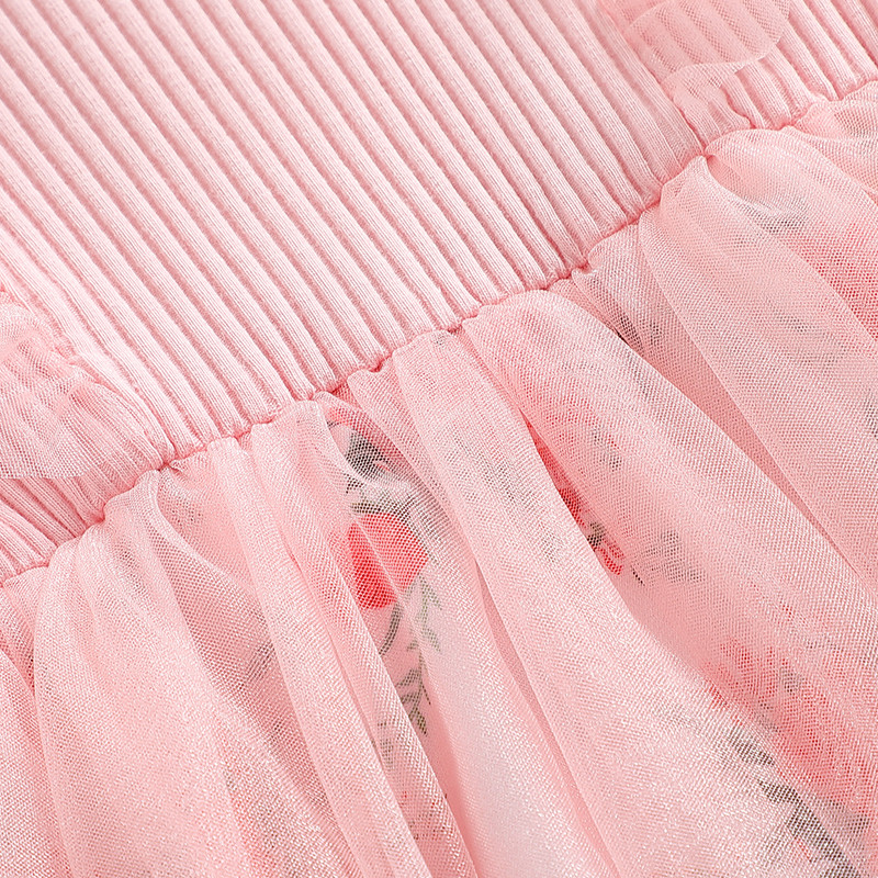 Ma&Baby 1-5Y suvine väikelaste tüdrukute kleit Suvine tüll lillemustriga kleidid Tutu kleidid tüdrukutele, riided D01