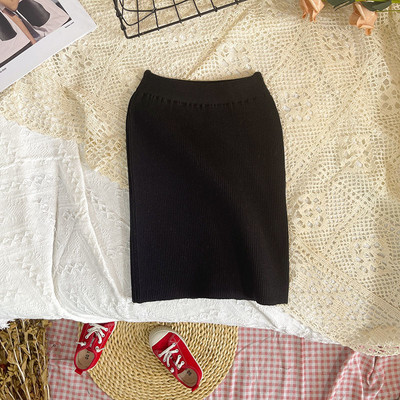 Pletene suknje za djevojčice Elastični paket Suknje za bokove Novi dolazak 2022. Jesen Zima Odjeća Elegantna pencil suknja za djevojčice