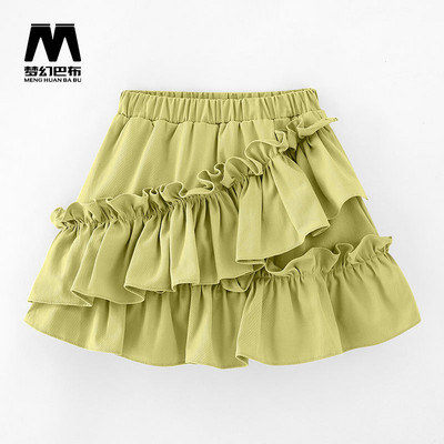 Laste tüdrukute pitsseelikud 2022 Uus saabumine Laste printsessi seelikud pitsiga õmmeldud tantsuriided Teismeliste tüdrukute kõrge vöökohaga seelikud