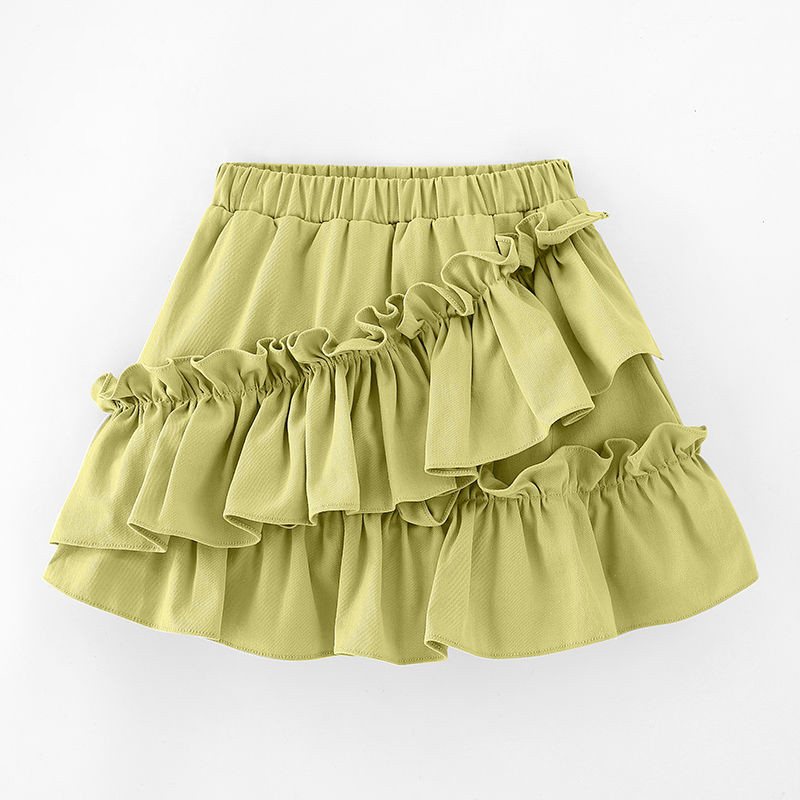 Laste tüdrukute pitsseelikud 2022 Uus saabumine Laste printsessi seelikud pitsiga õmmeldud tantsuriided Teismeliste tüdrukute kõrge vöökohaga seelikud