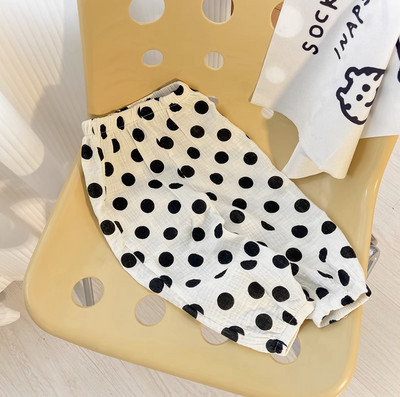 Beebi orgaanilised puuvillased püksid vastsündinud väikelapsed poistele püksid vabaaja haaremipüksid kevad suvi armsad pehmed musliinriided püksid Capris