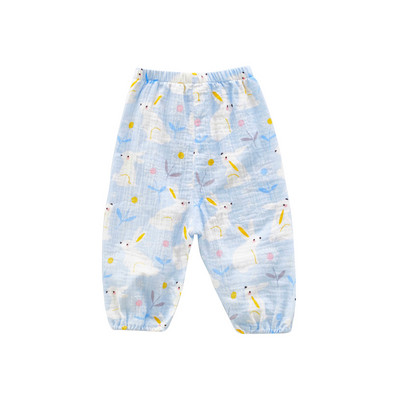 Pantaloni drăguți de vară pentru copii, haine pentru copii, pantaloni pentru fete, pantaloni din muselină din bumbac, pentru băieți, pantaloni de trening pentru copii, cu imprimeu de desene animate.