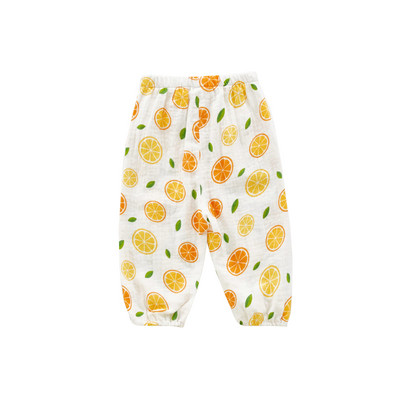 Pantaloni drăguți de vară pentru copii, haine pentru copii, pantaloni pentru fete, pantaloni din muselină din bumbac, pentru băieți, pantaloni de trening pentru copii, cu imprimeu de desene animate.