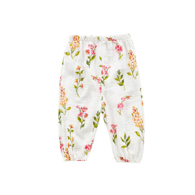 Pantaloni drăguți de vară pentru copii, haine pentru copii, pantaloni pentru fete, pantaloni din muselină din bumbac, pentru băieți, pantaloni de trening pentru copii, cu imprimeu de desene animate.